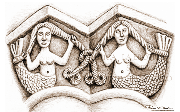 Ilustración de “La erótica sagrada del románico”, libro de Rafael Alarcón Herrera